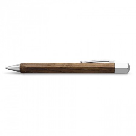 Ondoro Twist Ballpoint Pen, Smoked Oak